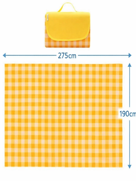 Katlanadigan piknik gilamchasi 275x190 sm, suv o‘tkazmaydigan taglik - 