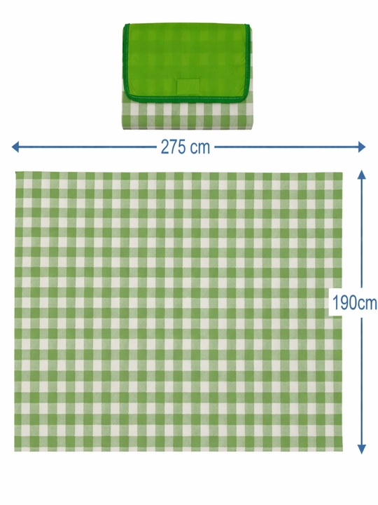 Katlanadigan piknik gilamchasi 275x190 sm, suv o‘tkazmaydigan taglik - 