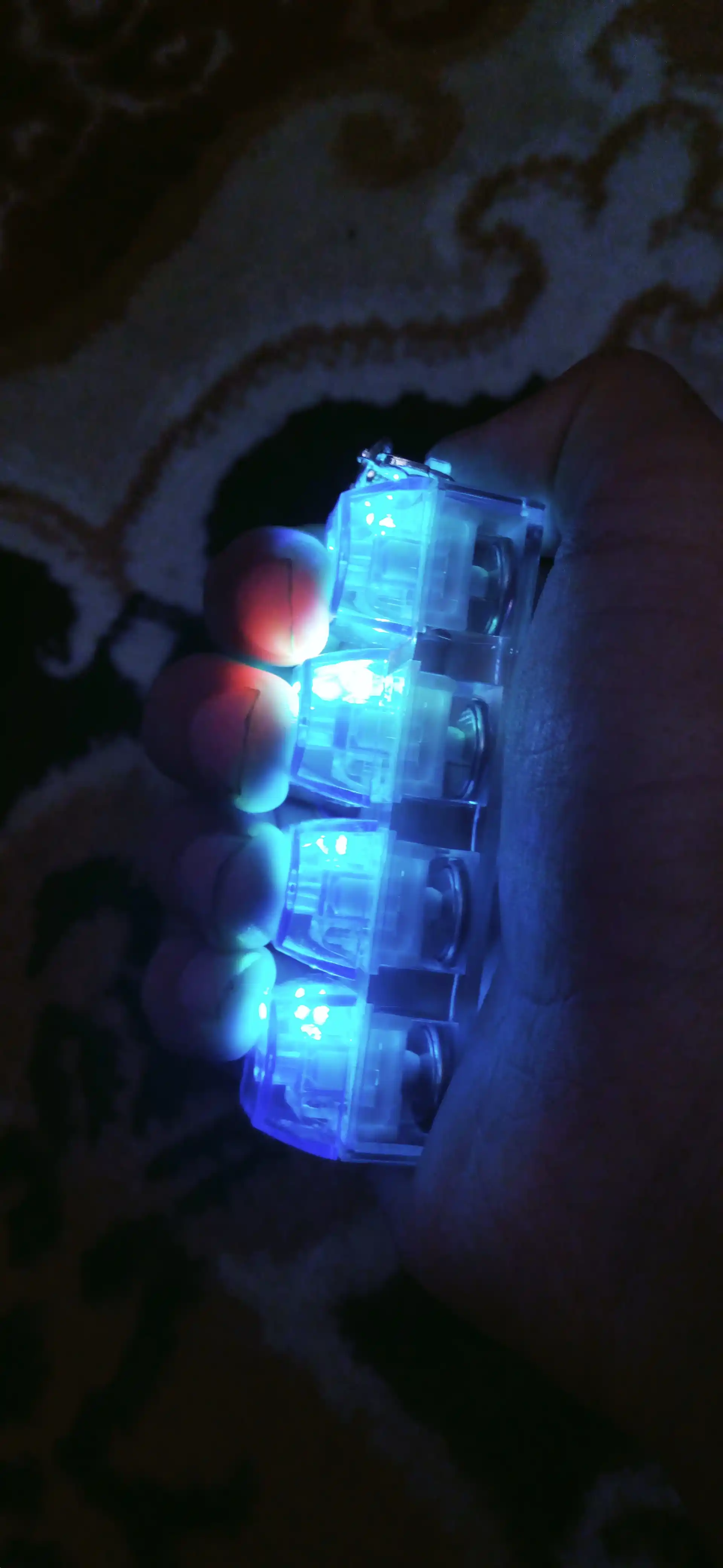 Антистресс-кликер с LED подсветкой, брелок антистресс, брелок клавиатура