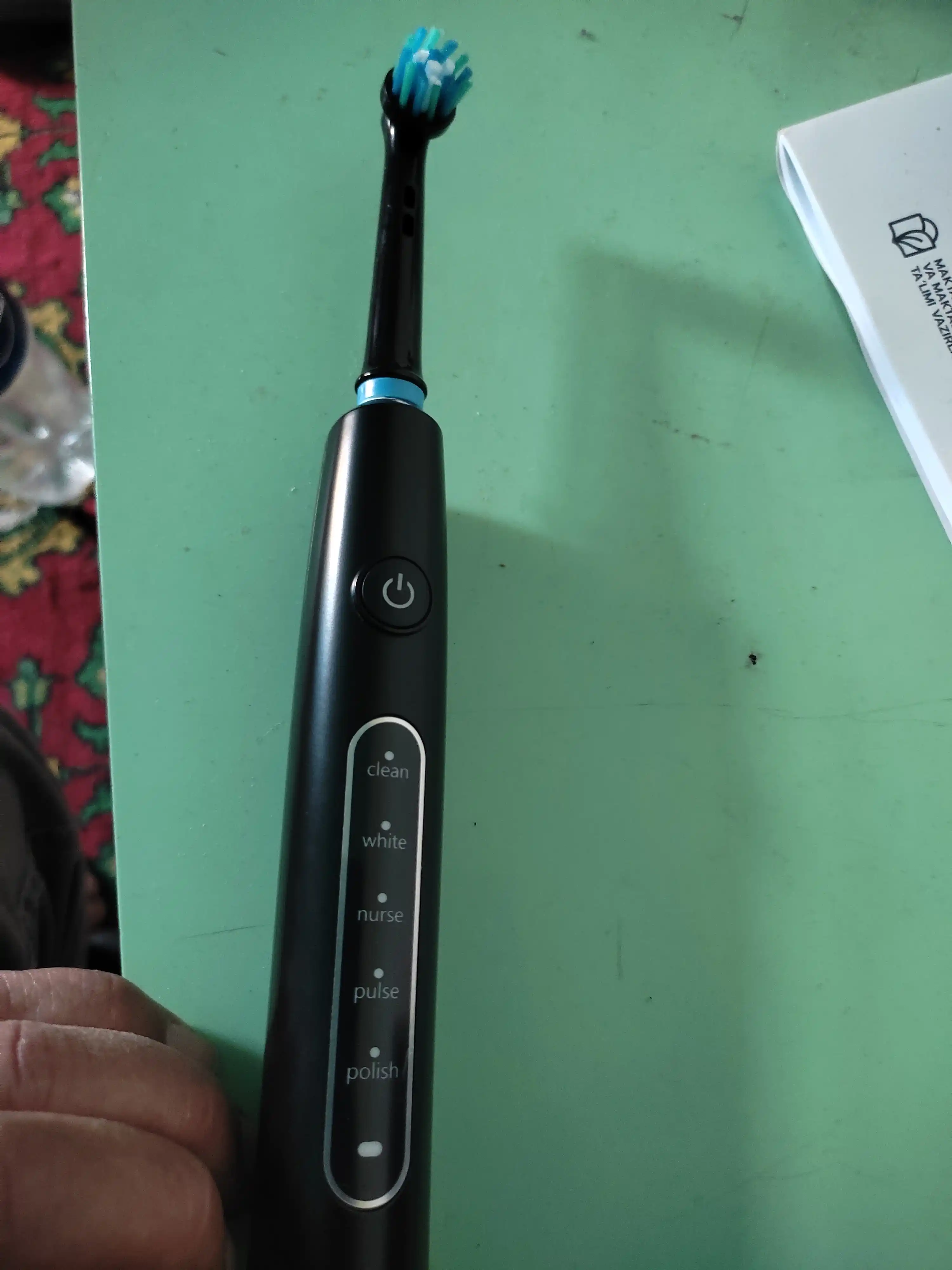 Ультразвуковая зубная щетка, с 3D мягкой вращающейся насадкой типа Oral-B