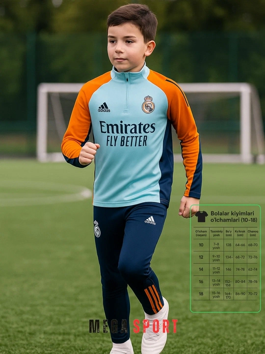 Bolalar uchun uzun yengi futbol formalari - 