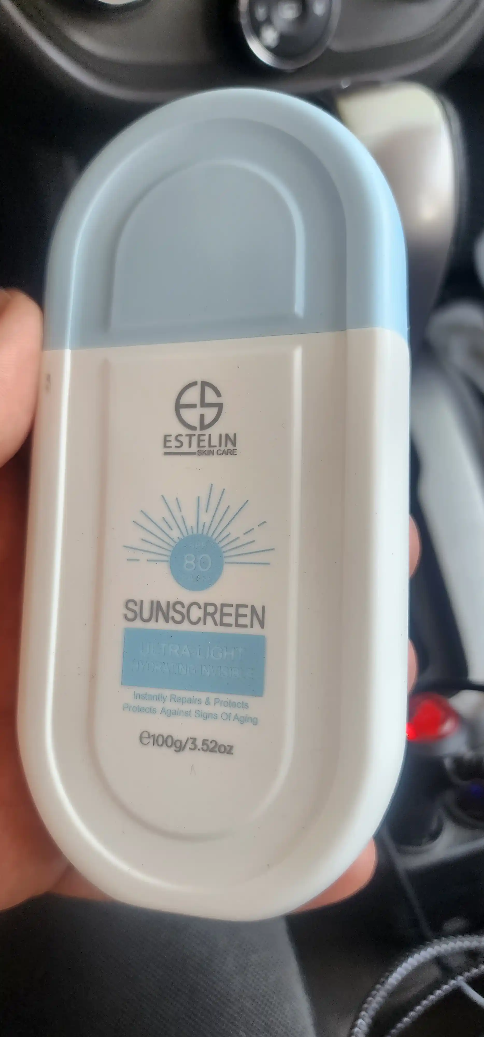 Quyoshdan himoyalovchi krem Estelin, SPF yuz va tana uchun krem, oqartiruvchi 100, 50 g
