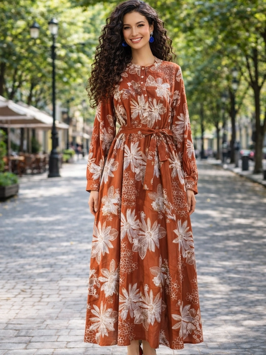 Женское платье, хлопок + лен, летнее, oversize, 48–54, французская длина, свободное, повседневное - 