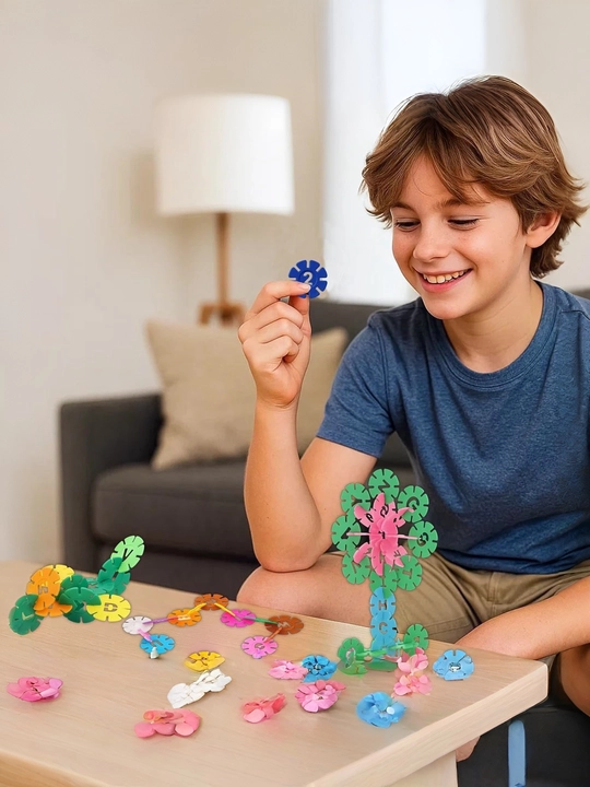 Конструктор Snowflake , развивающие 3D-блоки для детей, конструктор