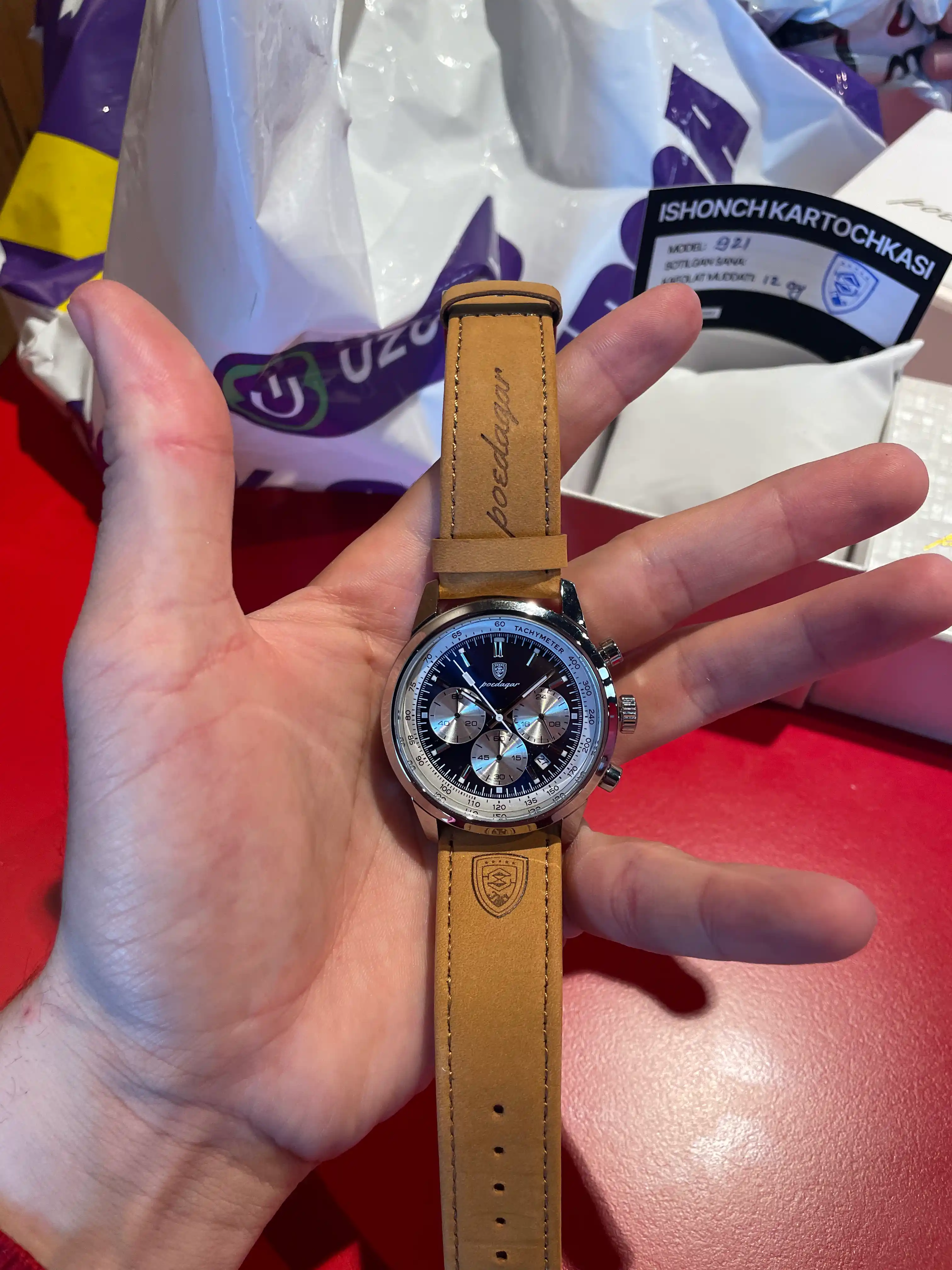 POEDAGAR 921 Yapon kvarts mexanizmi classic Elite uchun Ishlangan