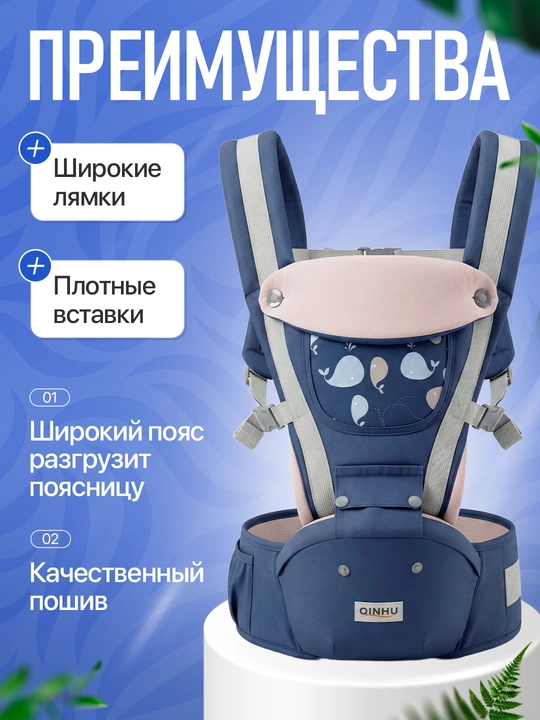 Эргорюкзак переноска для малышей, слинг рюкзак и кенгуру для детей