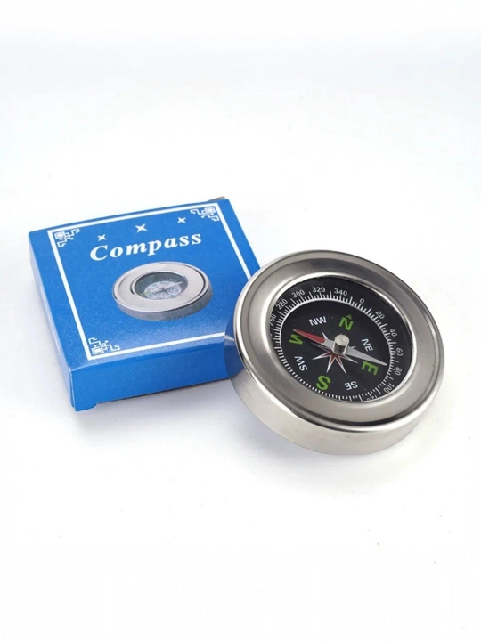 Turistik kompas 60 mm – waterproof, metall korpus, 55 gr yengil, sovg‘a uchun ideal