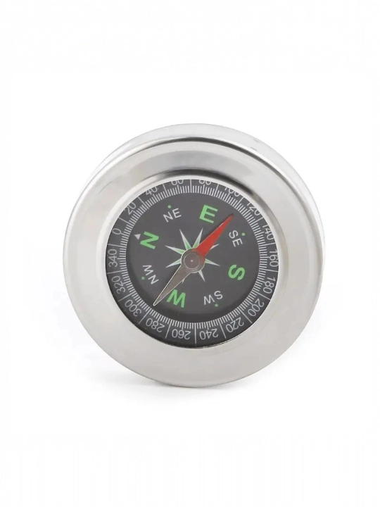 Turistik kompas 60 mm – waterproof, metall korpus, 55 gr yengil, sovg‘a uchun ideal