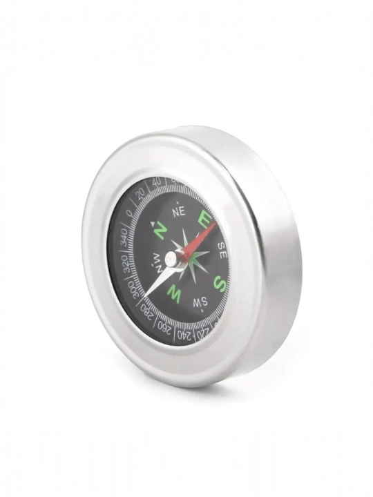 Turistik kompas 60 mm – waterproof, metall korpus, 55 gr yengil, sovg‘a uchun ideal