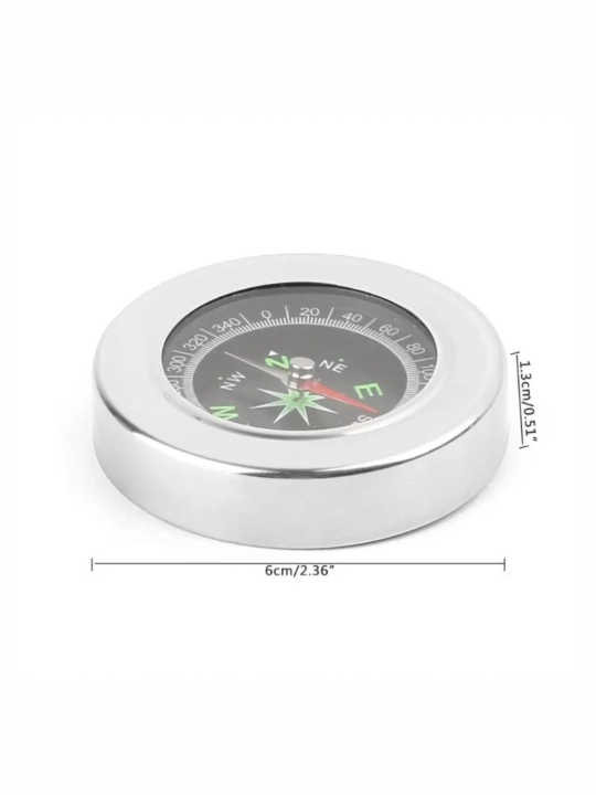 Turistik kompas 60 mm – waterproof, metall korpus, 55 gr yengil, sovg‘a uchun ideal