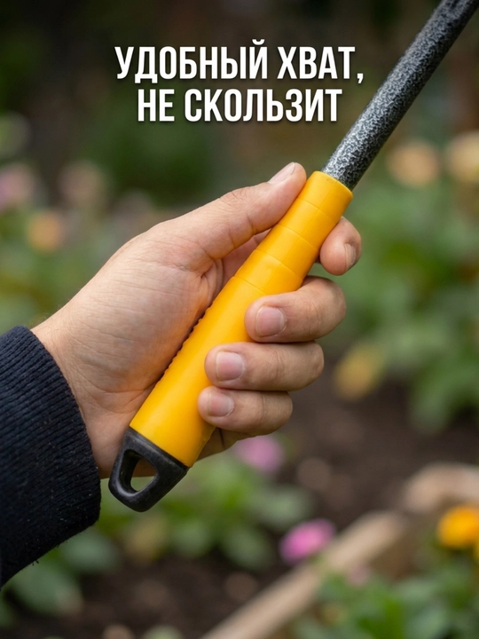Универсальная садовая мотыжка-культиватор, для рыхления почвы и прополки сорняков в саду