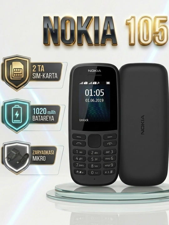 NOKIA 105 tugmachali telefoni - 
