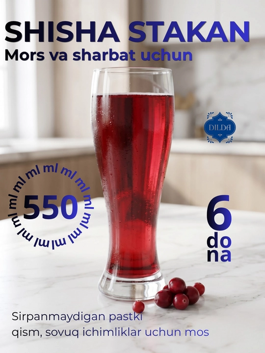 Pivo uchun pivo bokallari to‘plami, krujka, hajmi, 400, 500 ml, 2, 6 donadan, shishadan - 