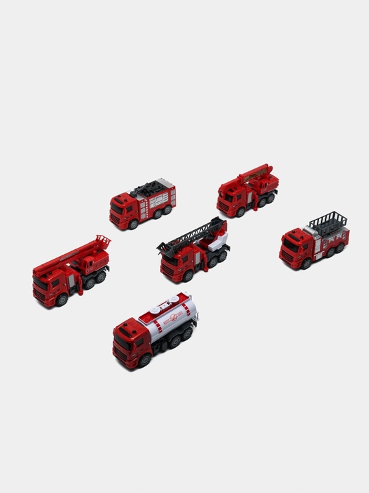 Игрушечные пожарные машины XLQ-6, 6 шт