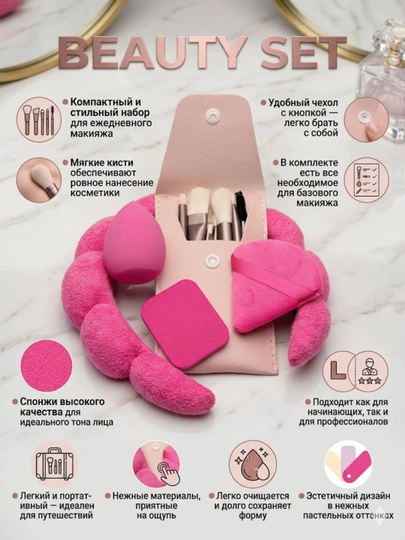 Набор декоративной косметики и средств для макияжа лица "Beauty Box" для женщин, 13 в 1 - 