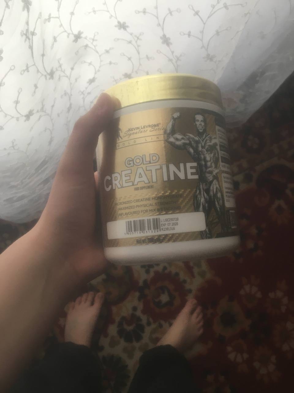 Kreatin monohidrat Kevin Levrone Oltin Kreatin + B6, ta'msiz, 300 g