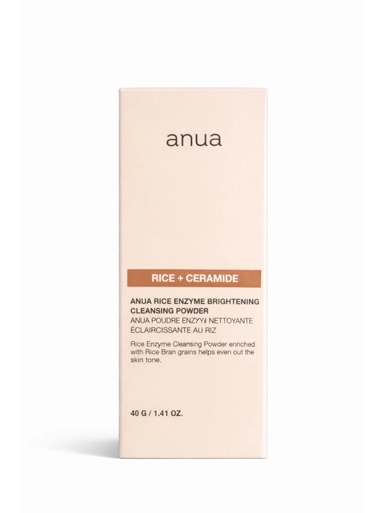 Энзимная пудра для лица ANUA Rice + Ceramide, очищающая и осветляющая, 40 г