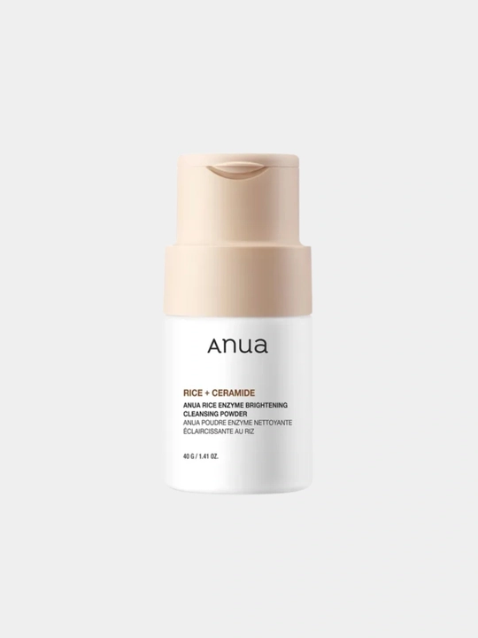 Энзимная пудра для лица ANUA Rice + Ceramide, очищающая и осветляющая, 40 г