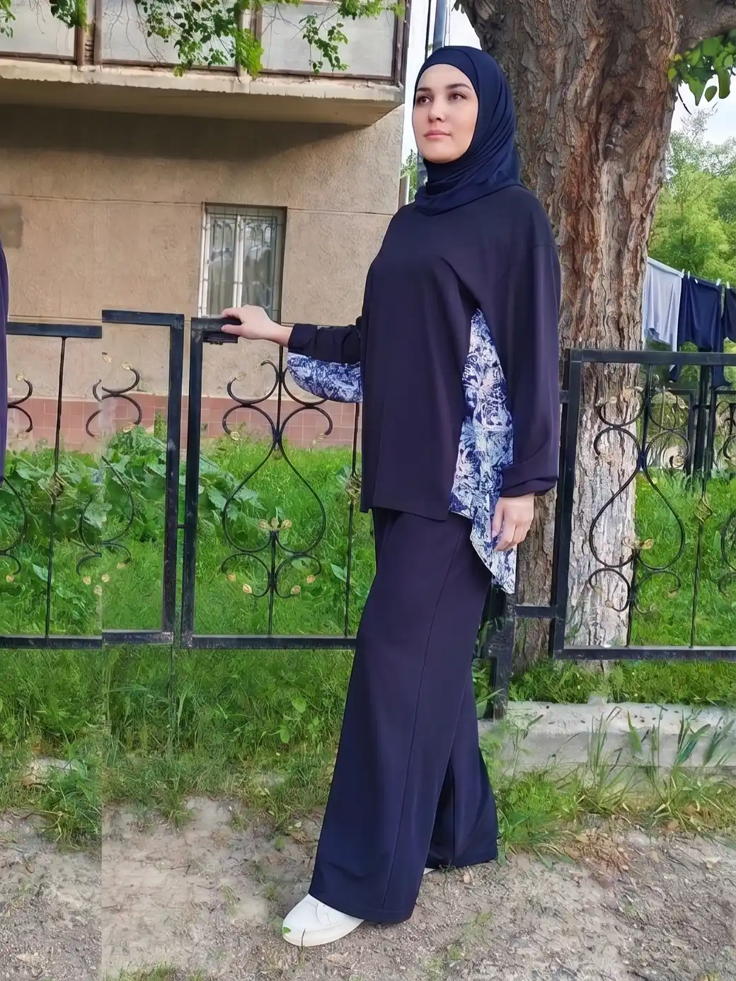 Ayollar kostyumi, viskoza va tabiiy shtapel