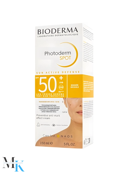 Крем SPF 50+ Bioderma Photoderm Spot, защита от солнца и предотвращение пигментных пятен