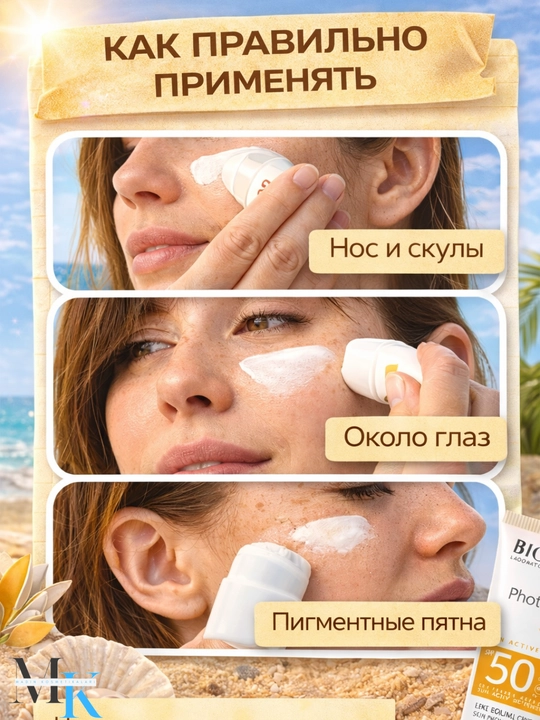 Крем SPF 50+ Bioderma Photoderm Spot, защита от солнца и предотвращение пигментных пятен