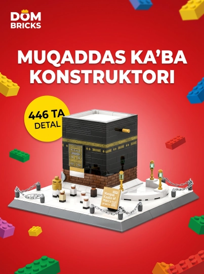 Конструктор DOM BRICKS Кааба, развивающая игрушка, 446 деталей, подарок для всей семьи — LEGOBOX-КААБАА-БЕЛЫЙ