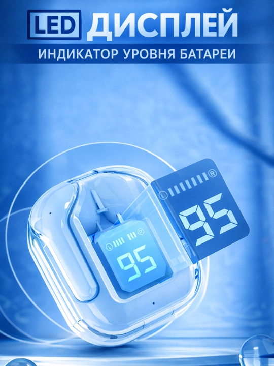LED displeyli TWS M10 simsiz quloqchin, sensor boshqaruv, Bluetooth