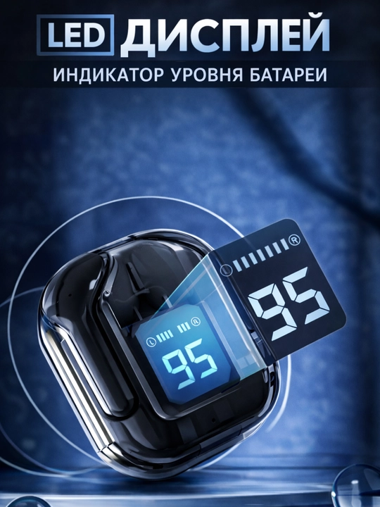 LED displeyli TWS M10 simsiz quloqchin, sensor boshqaruv, Bluetooth