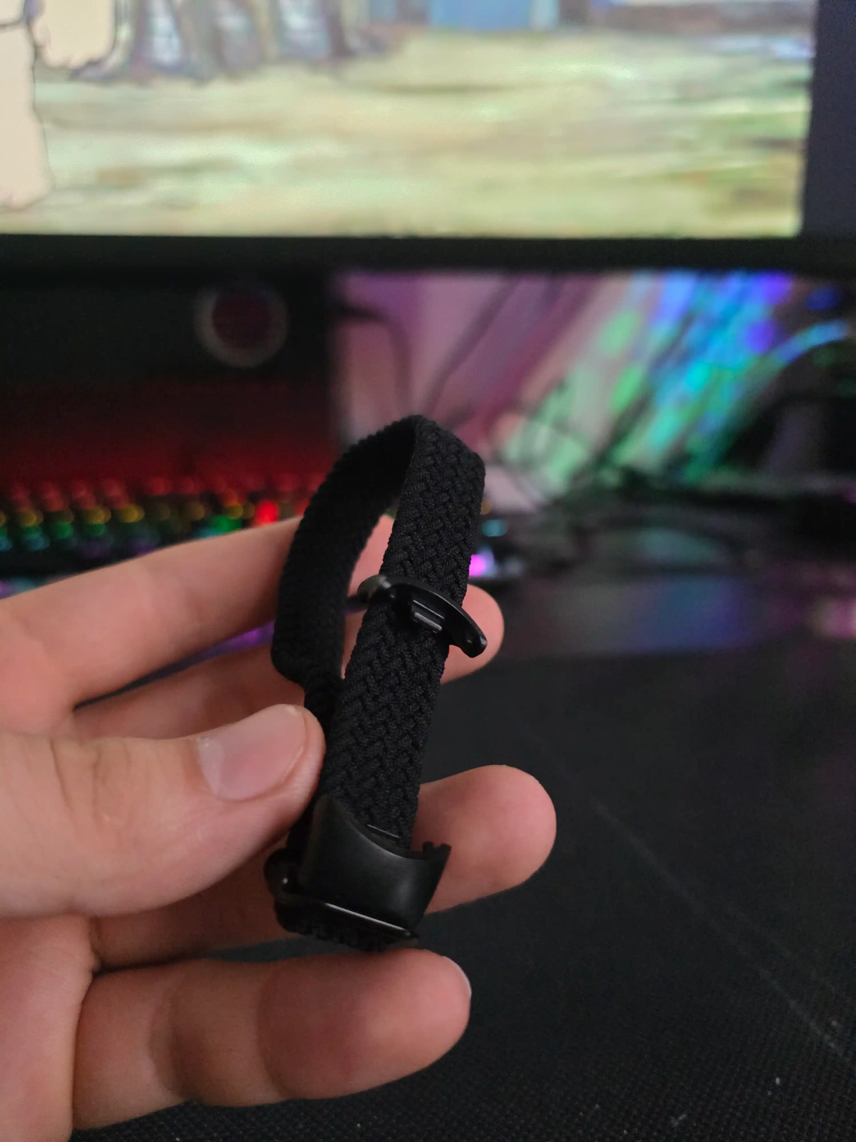 Xiaomi Mi Band 8, 9, 10 uchun almashtiriladigan, neylon to'qilgan tasma