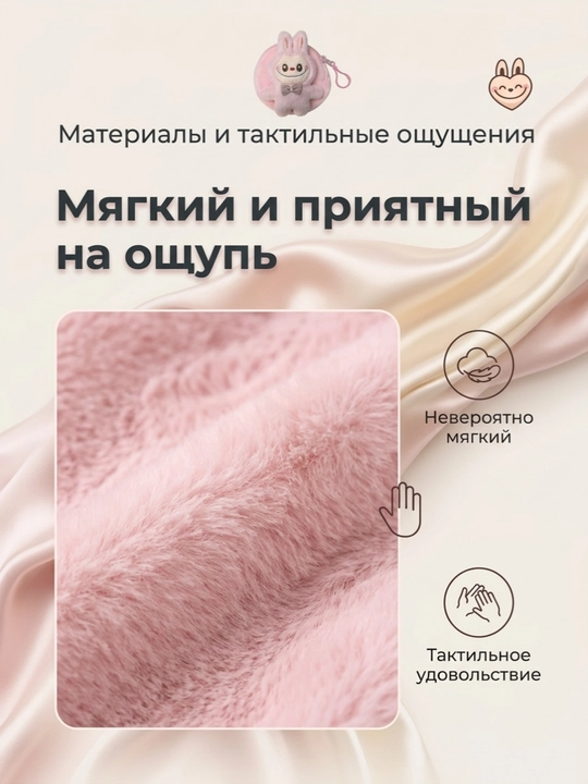 Брелок - кошелек плюшевый лабубу