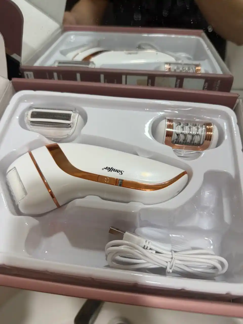 Sonifer SF-9551 3 в 1 эпилятор - беспроводной, с подсветкой, для всего тела, USB-зарядка