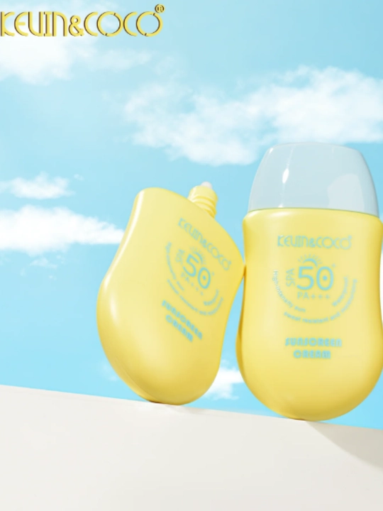 Quyoshdan himoyalovchi krem SPF 50 + PA+++, gialuron kislotasi, Vitamin E va aloe ekstrakti