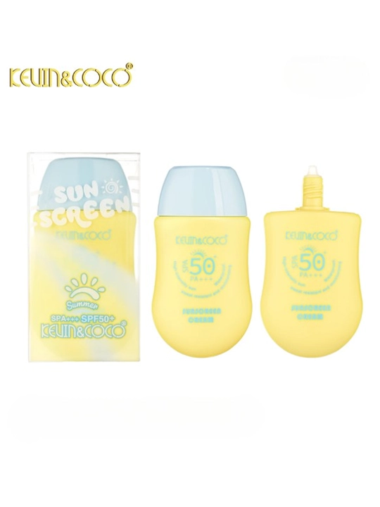 Quyoshdan himoyalovchi krem SPF 50 + PA+++, gialuron kislotasi, Vitamin E va aloe ekstrakti