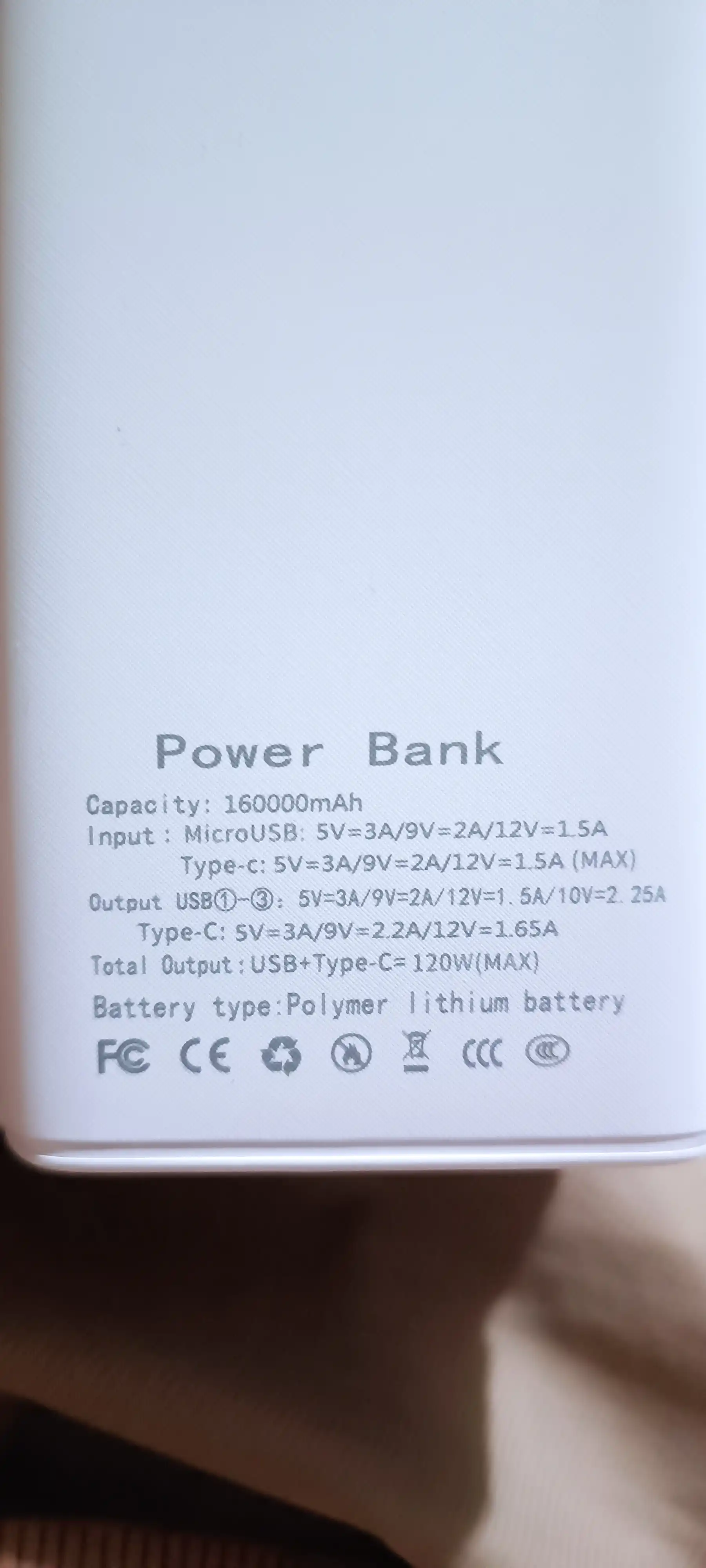 Tez zaryadlanuvchi tashqi akkumulyator, powerbank, 50000, 100000 mA/soat