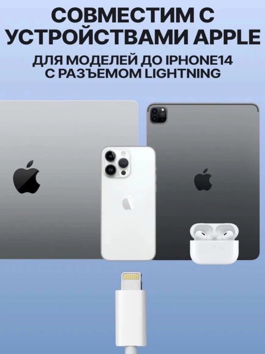IPhone uchun zaryadchik, zaryadnik tez zaryadlovchi 20 Vt, Type-Cdan Lightning kabel bilan