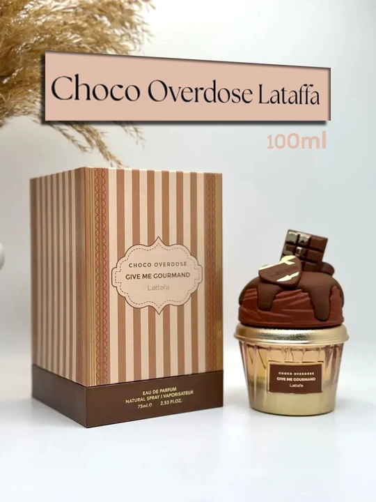 Lattafa  Choco Overdose Eau de Parfum 75 мл  гурманский шоколадный аромат для женщин (ОАЭ) - 