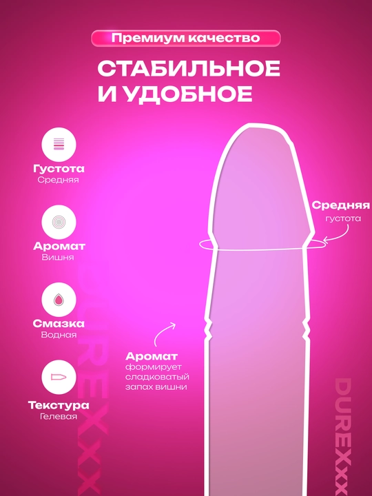 Durex Very Cherry intim gel-surtma, shirali olcha ta’mi bilan, 50 ml