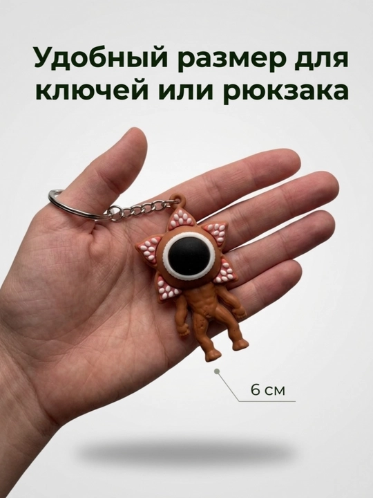 Брелок Очень странные дела Демогоргон 1 шт - 