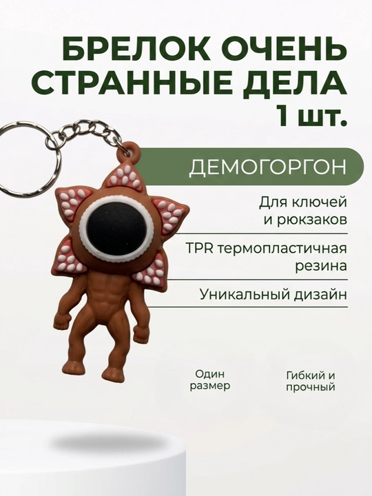 Брелок Очень странные дела Демогоргон 1 шт