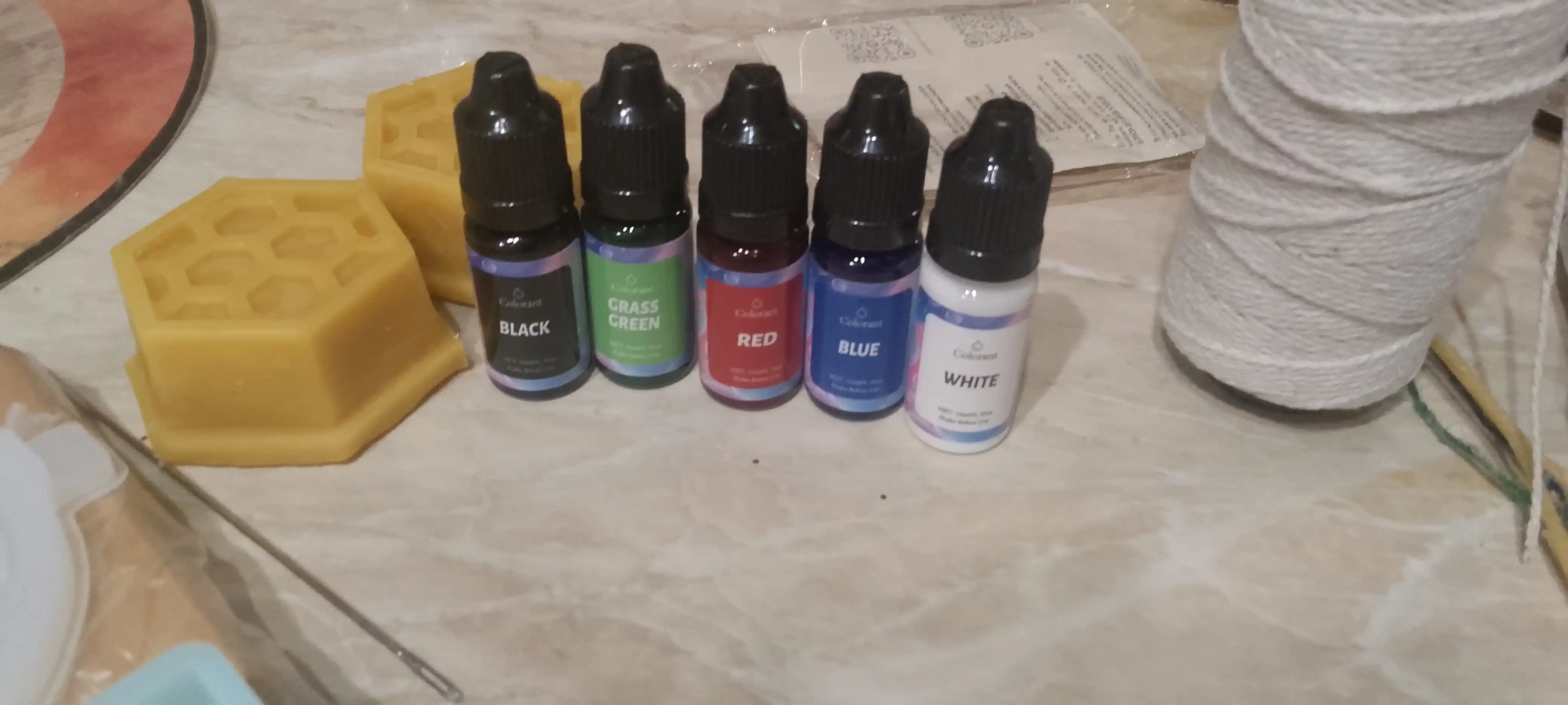 Sham va sovun bo'yoq, mum va sovun uchun suyuq pigment 10 ml