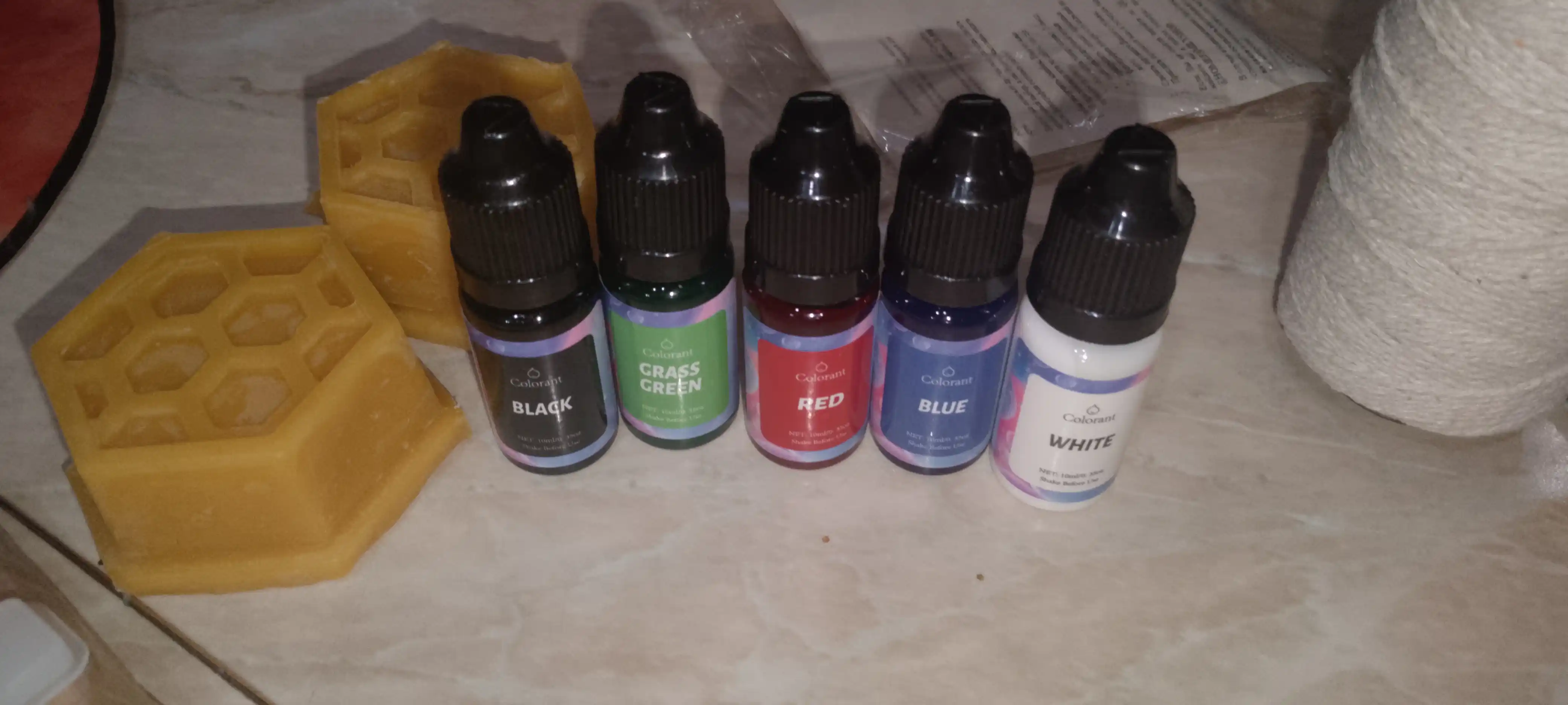 Sham va sovun bo'yoq, mum va sovun uchun suyuq pigment 10 ml