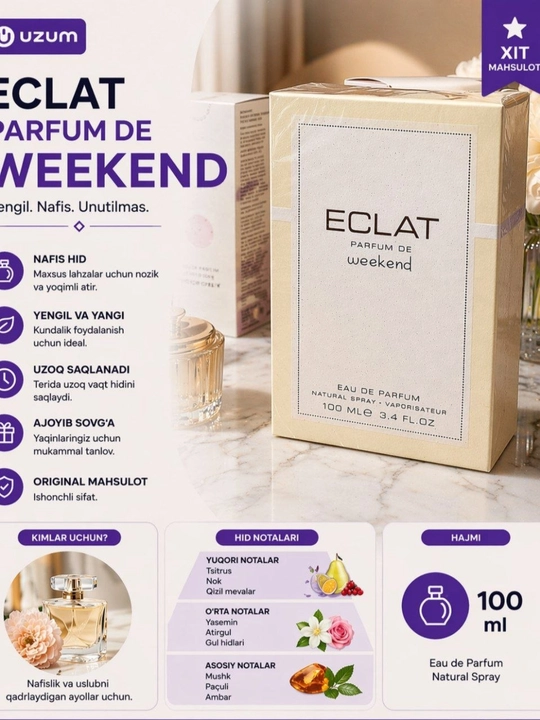 ECLAT Weekend Eau De Parfum 100 ml - 