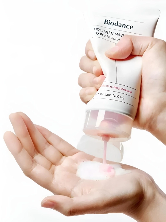 Пенка-маска 2-в-1 для умывания для лица Biodance Collagen Mask to Foam Cleanser