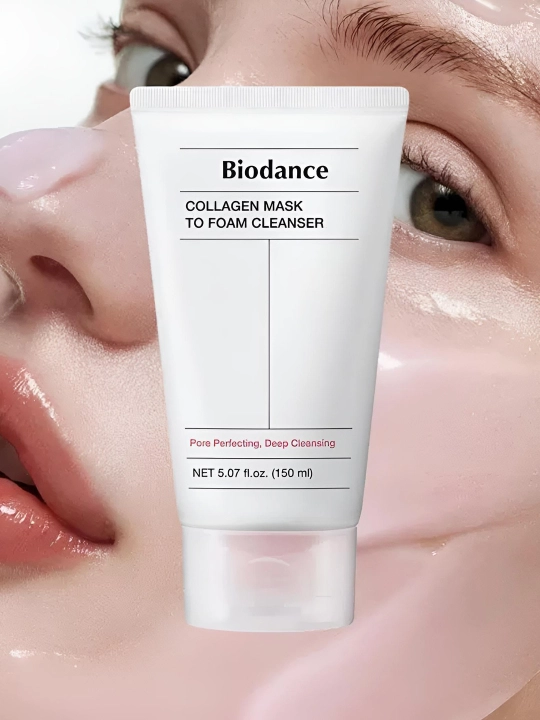 Пенка-маска 2-в-1 для умывания для лица Biodance Collagen Mask to Foam Cleanser