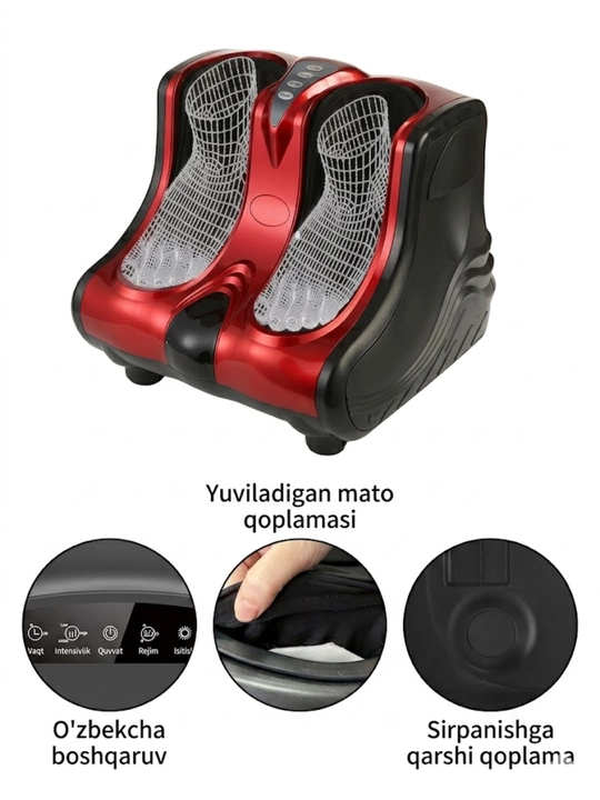 Oyoq va to'piqlar uchun XB-8590 elektr kompression massaj qurilmasi