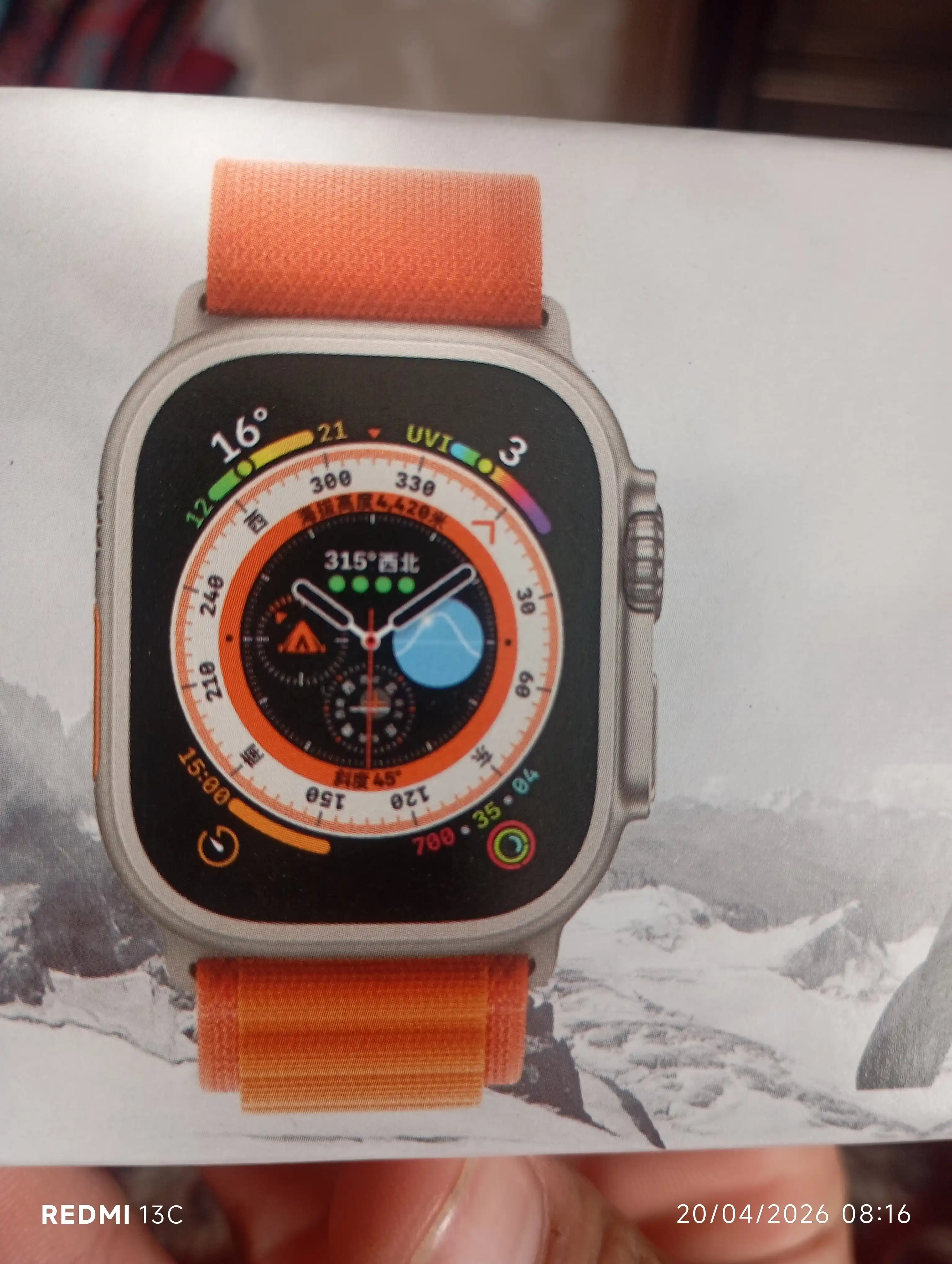 Aqlli soat Smart-watch T800 Ultra, 49 mm