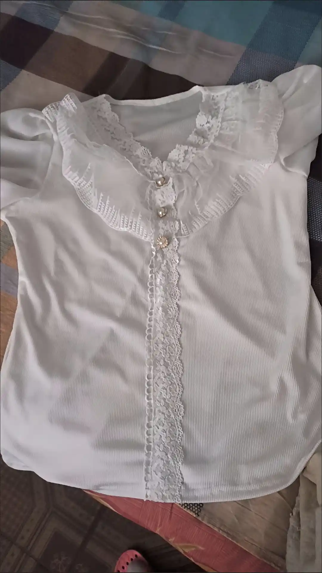 Белая блузка рубашка для женщин и девушек размеры 1XL, 2XL, 3XL, 4XL, подходит для веса 45–65 кг