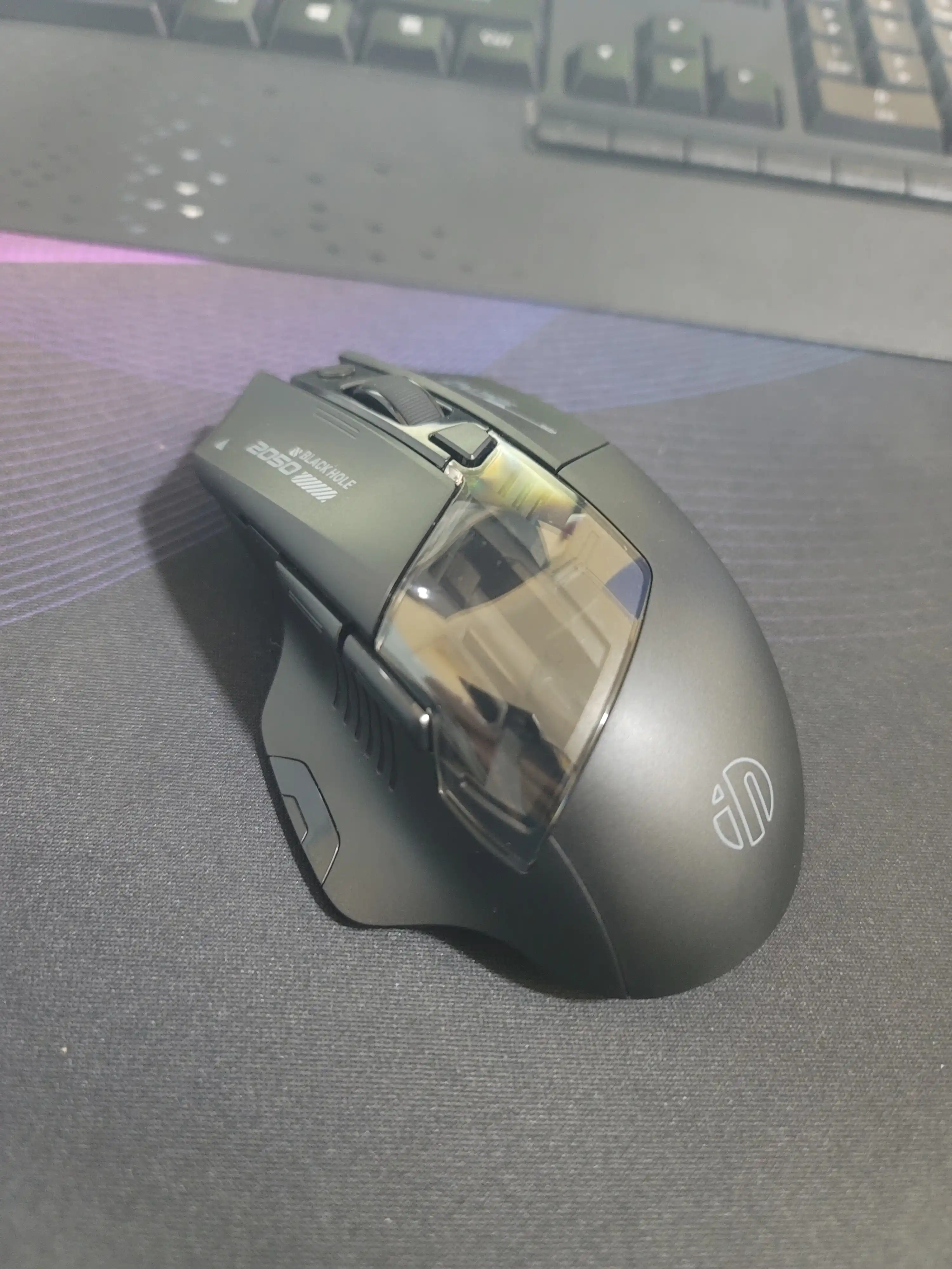 Игровая мышь Inphic A9 (V2) беспроводная, бесшумная, аккумулятором с RGB подсветкой