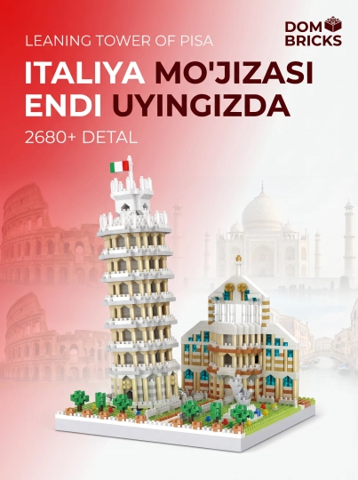 Конструктор DOM BRICKS Чудеса света, архитектура, от 1600 до 3000+ деталей, подарок — LEGOBOX-ПАРИЖ-БЕЖМЕЛ