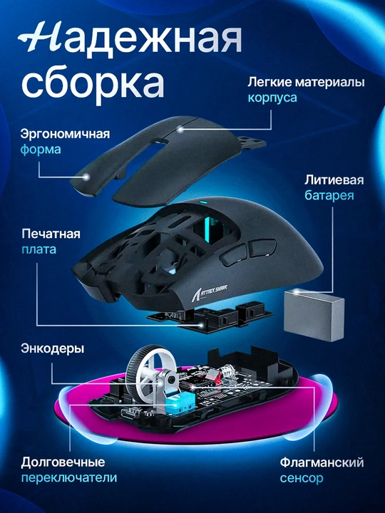 Simsiz o'yin sichqonchasi Attack Shark